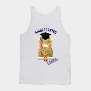 Scottish Highland Cow Kindergarten Nailed It! Tank Top